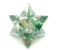 Reiki Healing Crystal Merkabas Green Aventurine Estrella de 8 puntas Merkaba 20 a 25 mm Aproximadamente Blessfull Healing