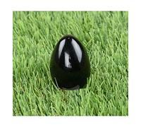 Reiki Healing Gemstone Equilibrio Feng Shui Regalo espiritual Piedra con forma de huevo de ónix negro 45 a 50 mm Aprox-Blessfull Healing
