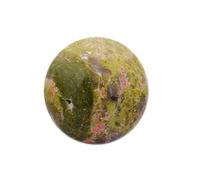 Reiki Healing Gemstone Equilibrio Feng Shui Regalo espiritual Ruby Fuchsite Esfera Bola Piedra 15 a 20 mm Aprox.-Bendita curación completa