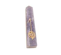 Reiki Healing Gemstone Lepidolite Símbolo grabado USUI Wand-Blessfull Healing