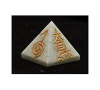 Reiki Healing Usui Símbolos Chakra Piedras preciosas Pirámide de 1 pulgada (Amazonita)