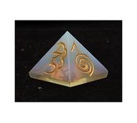 Reiki Healing Usui Símbolos Chakra Piedras preciosas Pirámide de 1 pulgada (Opalite)