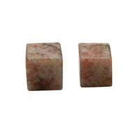 Reiki piedra preciosa espiritual que equilibra el feng shui piedra solar con forma de cubo de 0,5 "a 1" pulgadas aproximadamente conjunto de 10 piezas-bendición curación completa