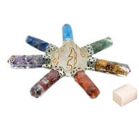 Reiki Pyramid Stone Spiritual Gift 7 Chakra USUI Generador de energía con selenita Cube-Blessfull Healing