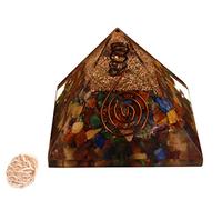 Reiki Siete Chakra Piedra Cristal Pirámide Puntos de energía Yoga Equilibrio de energía Decoración espiritual del hogar con rosa Desierto Selenita-Blessfull Healing