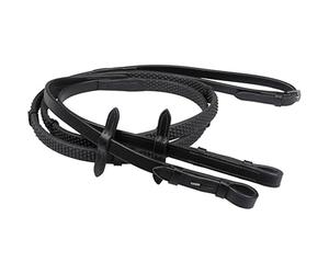 Rein goma suave con stops QHP - Negro / Full