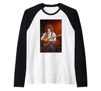 Reina Brian May Freddie Mercury Concierto Homenaje Wembley 1992 Camiseta Manga Raglan