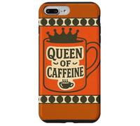 Reina de cafeína Amante del café Reinas ilustración Carcasa para iPhone 7 Plus/8 Plus