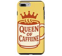 Reina de cafeína Amante del café Reinas ilustración Carcasa para iPhone 7 Plus/8 Plus