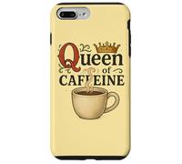 Reina de cafeína Amante del café Reinas ilustración Carcasa para iPhone 7 Plus/8 Plus