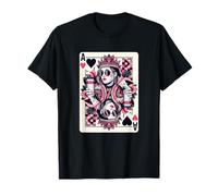 Reina De Corazones Amante del Café Reina Tarjeta De Poker Juegos Camiseta