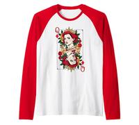 Reina de Diamantes | Disfraz de Grupo Real de la Realeza Moderna Camiseta Manga Raglan