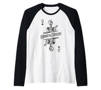 Reina De Espadas Tarot Carta Astrología Feminista Camiseta Manga Raglan