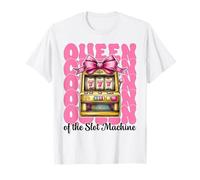 Reina de la máquina tragamonedas Casino 777 Chica Mamá Camiseta