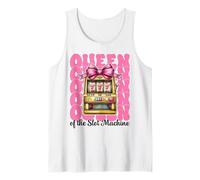 Reina de la máquina tragamonedas Casino 777 Chica Mamá Camiseta sin Mangas