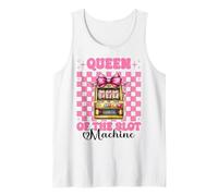 Reina de la máquina tragamonedas Casino 777 Chica Mamá Camiseta sin Mangas