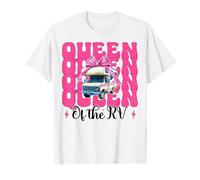 Reina De La RV Camping Camper Autocaravana Chica Mamá Coqueta Camiseta