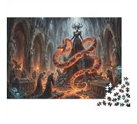 Reina del Altar del Infierno Puzzle 1000 Piezas Adultos Y Niños,Reto,Rompecabezas,14 Años+,Deco Pared,Regalo Ideal,Premium,Cartón,Anti-estrés,Relax,Desafío,Educativo 52x38cm