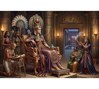 Reina del Antiguo Egipto Puzzle De Madera 1000 Piezas Adultos Y Niños,14 Años+,Deco Pared,Anti-estrés Goddess,Desafío,Madera,Regalo Ideal,Rompecabezas,Relax,Reto,Educativo (75x50cm)