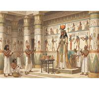 Reina del Antiguo Egipto Puzzle De Madera 1000 Piezas Adultos Y Niños,14 Años+,Deco Pared,Desafío,Rompecabezas,Madera,Regalo Ideal,Anti-estrés,Reto,Relax,Educativo (75x50cm)