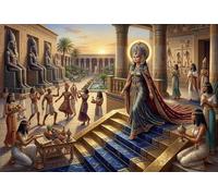 Reina del Antiguo Egipto Puzzle De Madera 1000 Piezas Adultos Y Niños,Rompecabezas,14 Años+,Deco Pared Goddess,Desafío,Madera,Regalo Ideal,Anti-estrés,Relax,Reto,Educativo (75x50cm)