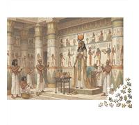 Reina del Antiguo Egipto Puzzle De Madera 500 Piezas Adultos Y Niños,14 Años+,Anti-estrés,Deco Pared,Madera,Regalo Ideal,Rompecabezas,Relax,Desafío,Reto,Educativo (52x38cm)