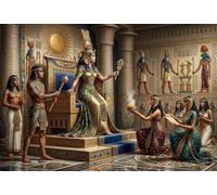 Reina del Antiguo Egipto Puzzle De Madera 500 Piezas Adultos Y Niños,14 Años+,Deco Pared,Desafío Goddess,Rompecabezas,Madera,Regalo Ideal,Anti-estrés,Reto,Relax,Educativo (52x38cm)