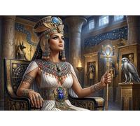 Reina del Antiguo Egipto Puzzle De Madera 500 Piezas Adultos Y Niños,14 Años+,Regalo Ideal,Anti-estrés Goddess,Desafío,Deco Pared,Madera,Rompecabezas,Relax,Reto,Educativo (52x38cm)