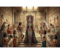 Reina del Antiguo Egipto Puzzle De Madera 500 Piezas Adultos Y Niños,14 Años+,Reto,Anti-estrés Goddess,Rompecabezas,Deco Pared,Regalo Ideal,Madera,Desafío,Relax,Educativo (52x38cm)