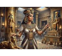 Reina del Antiguo Egipto Puzzle De Madera 500 Piezas Adultos Y Niños,Regalo Ideal,Reto,Anti-estrés Goddess,Deco Pared,Madera,14 Años+,Rompecabezas,Relax,Desafío,Educativo (52x38cm)