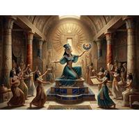 Reina del Antiguo Egipto Puzzle De Madera 500 Piezas Adultos Y Niños,Rompecabezas,14 Años+,Regalo Ideal Goddess,Desafío,Deco Pared,Madera,Anti-estrés,Relax,Reto,Educativo (52x38cm)