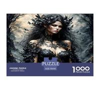 Reina del Bosque Gótico Puzzle De 1000 Piezas, Juego Educativo, Desafío, Clásicos para Adultos Y Niños A Partir De 12 Años Imposible Rompecabezas - Decoración del Hogar 70x50cm/1000pcs