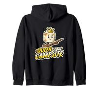 Reina del Camping Glamping Travel Trailer Camper Dueño Sudadera con Capucha