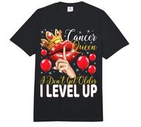 Reina del Cáncer I Don't Get Older I Level Up Birthday Queen Comfort Colors Adult Heavyweight T-Shirt