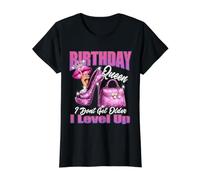 Reina del cumpleaños No me Hago Mayor, subo de Nivel Camiseta gráfica económica, Mujer, Negro, M