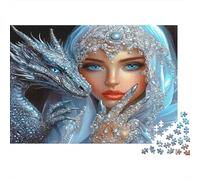 Reina del dragón de Plata_2 Puzzle 1000p para Adultos Muy Difícil Reto Mental Mejor Valorados Mejora De La Concentración Cartón Grueso 52x38cm/1000pcs