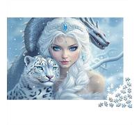 Reina del Hielo fantasía Puzzle 1000p para Adultos Muy Difícil Reto Mental Mejor Valorados Mejora De La Concentración Cartón Grueso 52x38cm/1000pcs