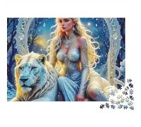 Reina del Hielo Puzzles 1000 Piezas para Adultos, Juego Desafiante, Antiestrés, Ejercita Memoria para Hombres, Mujeres, Mayores 500pcs (52x38cm)