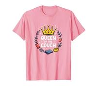 Reina del sofá: Regal Relaxation Funny Lounge Camiseta, Hombre, Rosado, XXL