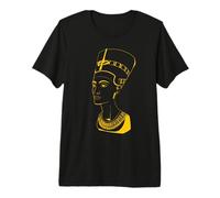 Reina Egipcia Nefertiti Egipto Faraón Melanina Negro Camiseta Premium