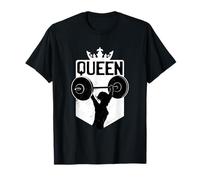 Reina empoderada: diseño de silueta de fuerza para mujer Camiseta