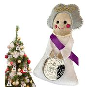 Reina Isabel II - Decoración De Fieltro Reina Isabel | Ornamento De La Reina Isabel II | Colgante Jubileo De Platino De La Reina Isabel | Adorno De Árbol Conmemorativo De Las Reinas, Decoración D'ar