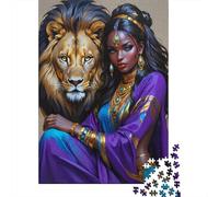 Reina Leona de fantasía Puzzle De 1000 Piezas Puzzles Clásicos para Entretenimiento Creativo para Adultos Y Niños Mayores 70x50cm/1000pcs