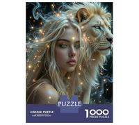 Reina Leona mítica 1000 Piezas Puzzle Premium Puzzle para Adultos, Cartón Resistente - para Parejas, Ultra Difícil, Top Calificado, Actividad Casa 38x26cm/1000pcs