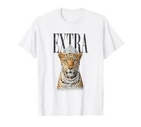 Reina Leopardo Extra Coronada Gran Animal de Vida Silvestre Camiseta