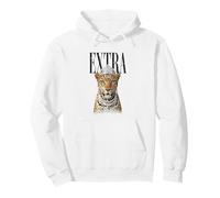 Reina Leopardo Extra Coronada Gran Animal de Vida Silvestre Sudadera con Capucha