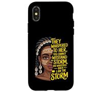 Reina Negra Afroamericana Susurró - Soy La Tormenta Carcasa para iPhone X/XS