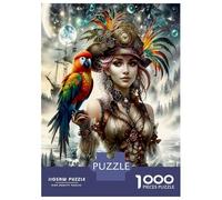 Reina Pirata Steampunk 1000 Piezas Set De Puzzle Puzzle Cartón Premium - para Mayores Entusiastas, Entrena La Concentración, Regalo De Inauguración Y Ocio En Casa 38x26cm/1000pcs