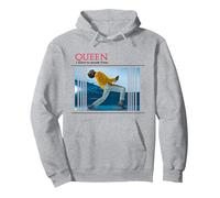 Reina Quiero liberarme Sudadera con Capucha, Unisex para Adultos, Gris Jaspeado, L