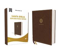 Reina Valera 1960 Santa Biblia Edición para Notas, Leathersoft, Café, Letra Roja